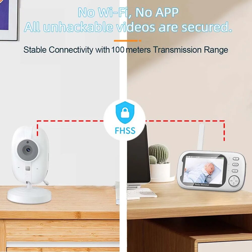 3.5'' Video Baby Monitor 2.4G  - огляд і ціна Home Cinema Wireless
