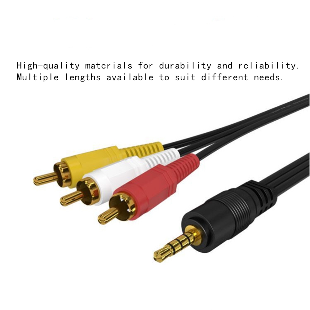 3.5mm to 3 RCA Audio Video Cab - огляд і ціна Home Cinema Tv