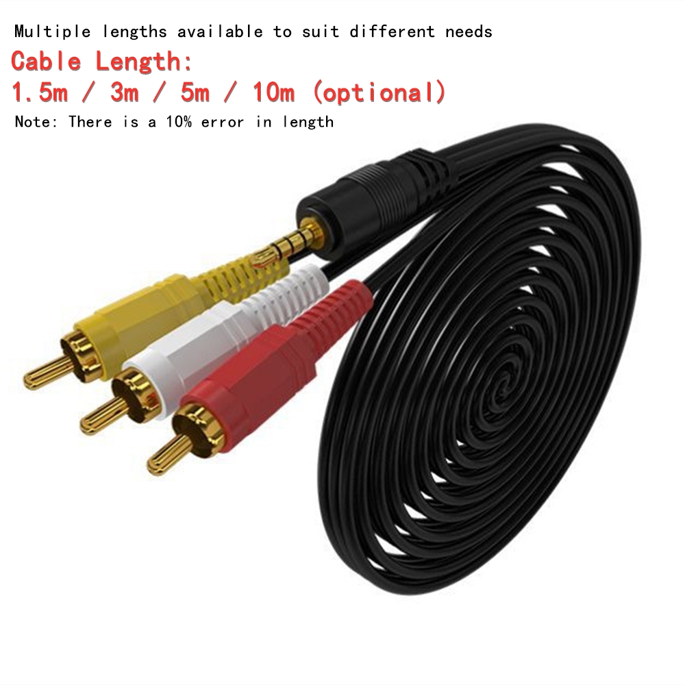 3.5mm to 3 RCA Audio Video Cab - огляд і ціна Home Cinema Tv